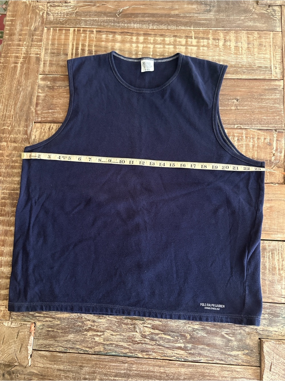 Polo Ralph Lauren Underwear Navy Sleeveless Muscle Tank Shirt XL - Picture 4 of 6
